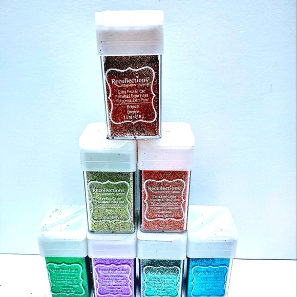 Recollections Extra Fine Glitter Crafts Supplies Tools Bundle - Picture 2 of 8